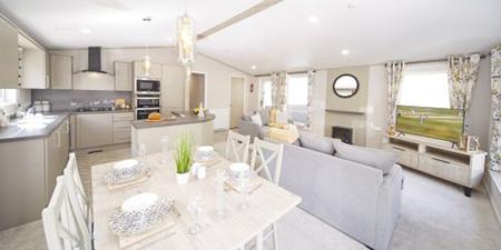 holiday home kitchen area at Silverbow