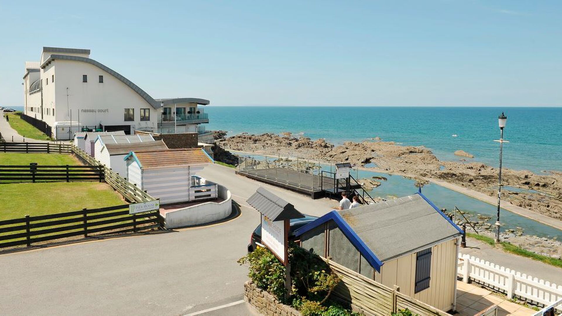 overlooking the beach at the waterfront apartment westward ho