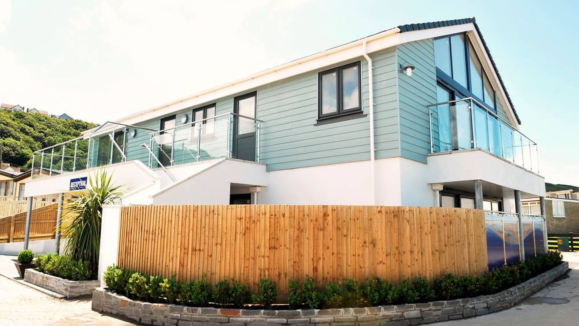 exterior of the waterfront apartment westward ho