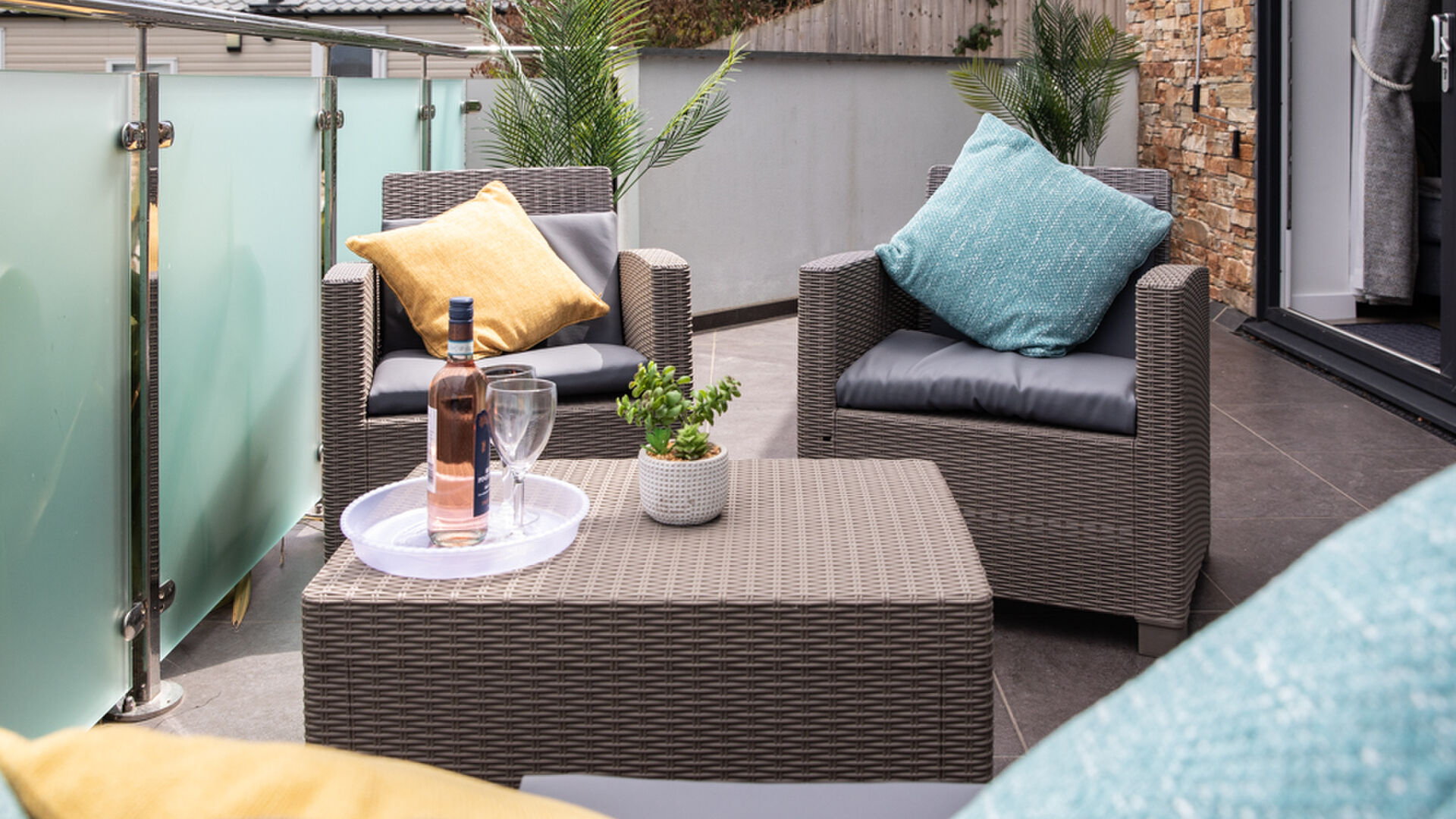 decked area at Sandymere apartment